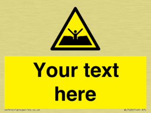 Custom Warning quicksand mud or silt